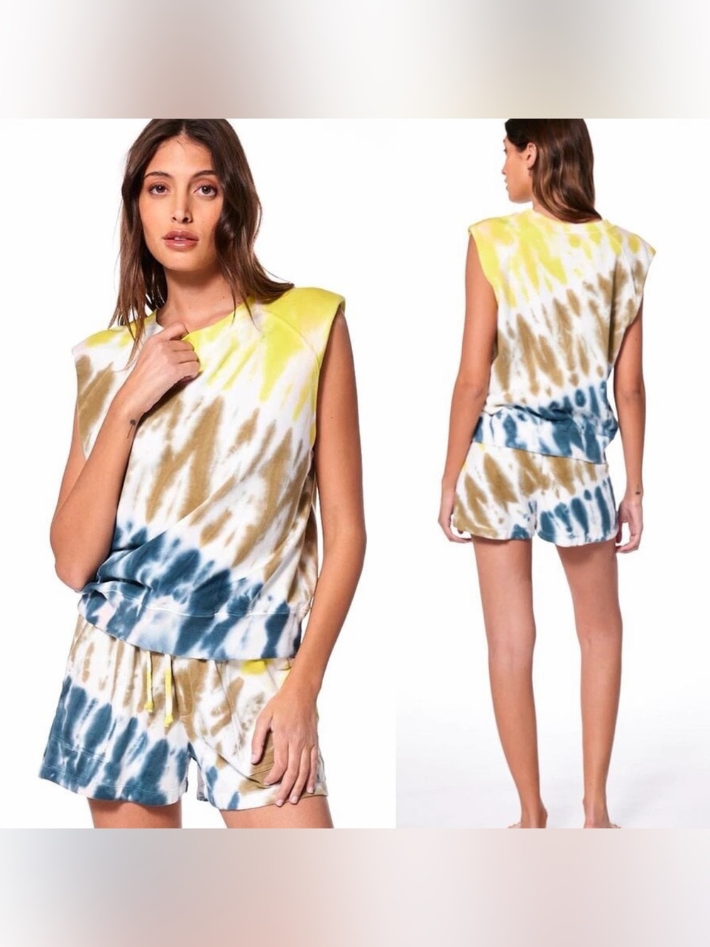 YFB Young Fabulous & Broke Bowie Tie-Dye Muscle Tee & Springsteen Short Set